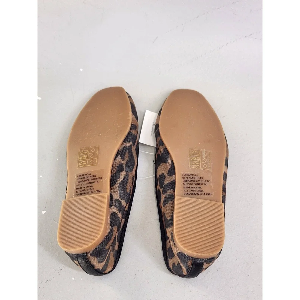J. Crew Crewcuts Mary Jane Flats Kids K12 Brown Leopard Print NWT Preppy School